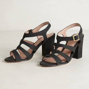 Miss Albright Cordova sandals heels sz 10 black